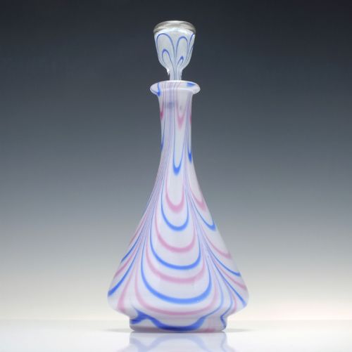 RARE 19TH CENTURY VICTORIAN NAILSEA GLASS DECANTER C1860 - ADDITIONAL PHOTO 1