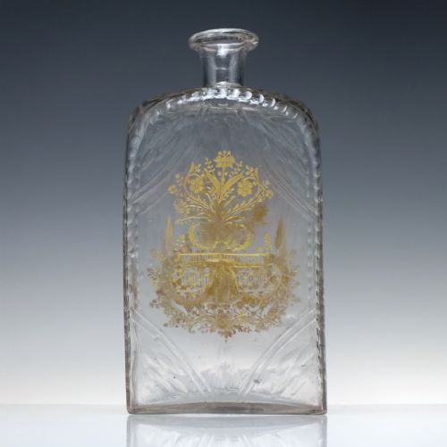 18TH CENTURY ENGRAVED LA GRANJA GLASS DECANTER C1775 - ADDITIONAL PHOTO 1