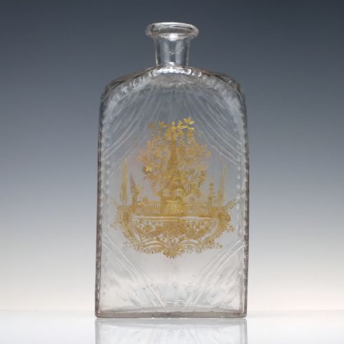 18TH CENTURY ENGRAVED LA GRANJA GLASS DECANTER C1775 - ADDITIONAL PHOTO 3