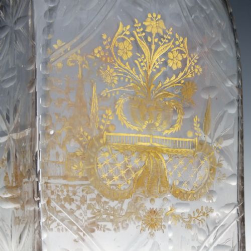 18TH CENTURY ENGRAVED LA GRANJA GLASS DECANTER C1775 - ADDITIONAL PHOTO 7
