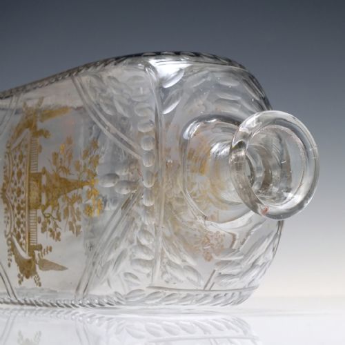 18TH CENTURY ENGRAVED LA GRANJA GLASS DECANTER C1775 - ADDITIONAL PHOTO 8