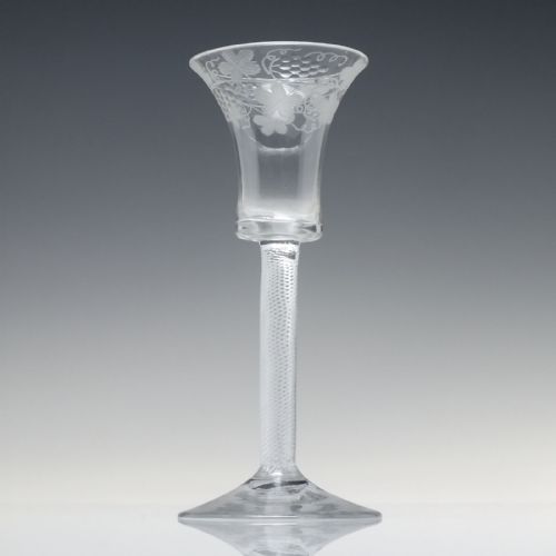 LARGE ANTIQUE GEORGIAN GLASS RUMMER C1820 - ADDITIONAL PHOTO 2