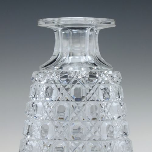 ANTIQUE VICTORIAN HOBNAIL CUT PERSONAL WHISKY OR SPIRIT GLASS DECANTER C1880 - ADDITIONAL PHOTO 2