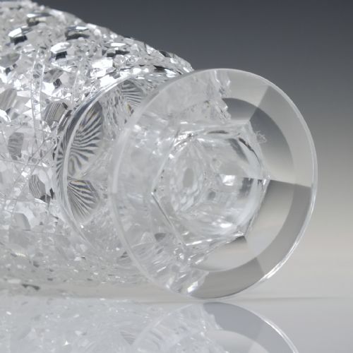 ANTIQUE VICTORIAN HOBNAIL CUT PERSONAL WHISKY OR SPIRIT GLASS DECANTER C1880 - ADDITIONAL PHOTO 4