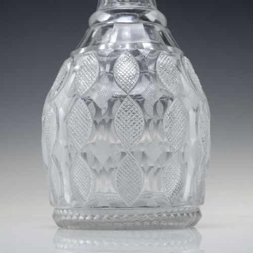 RARE GEORGIAN WEAR FLINT COMPANY CUT GLASS DECANTER C1825 - ADDITIONAL PHOTO 2