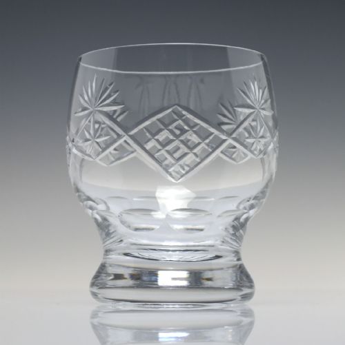 SIX ANTIQUE GLASS WHISKEY TUMBLERS C1920 - ADDITIONAL PHOTO 2
