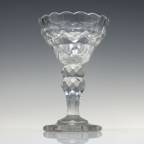 ANGLO IRISH FACET CUT GLASS SWEETMEAT C1800 - ADDITIONAL PHOTO 1
