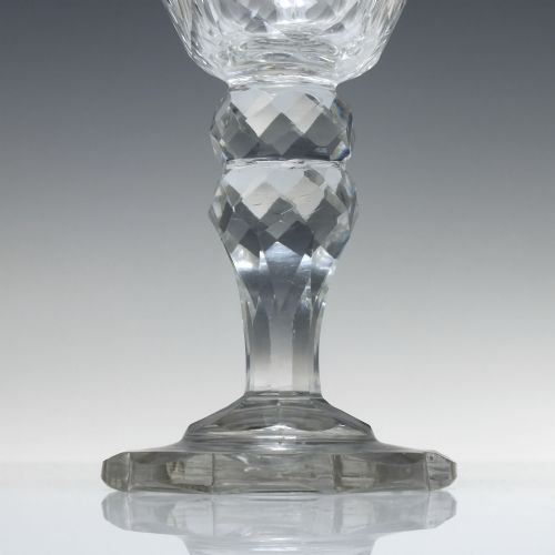 ANGLO IRISH FACET CUT GLASS SWEETMEAT C1800 - ADDITIONAL PHOTO 3
