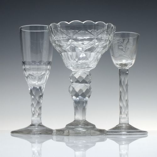 ANGLO IRISH FACET CUT GLASS SWEETMEAT C1800 - ADDITIONAL PHOTO 8