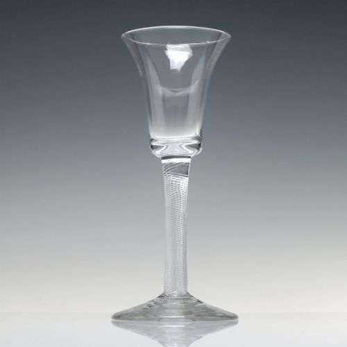 ANTIQUE 18TH CENTURY AIR TWIST WINE GLASS C1750 - ADDITIONAL PHOTO 1