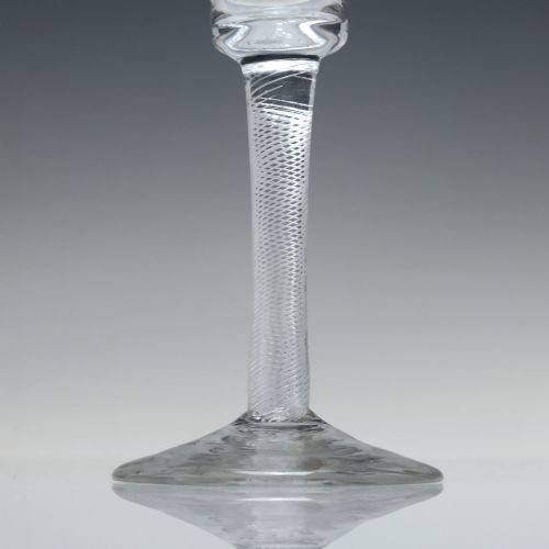 ANTIQUE 18TH CENTURY AIR TWIST WINE GLASS C1750 - ADDITIONAL PHOTO 2