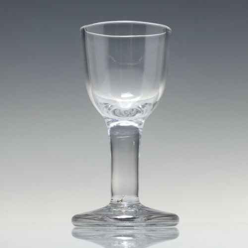 GEORGIAN PLAIN STEM FIRING GLASS C1750 - ADDITIONAL PHOTO 1