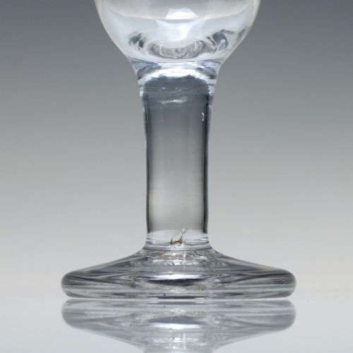 GEORGIAN PLAIN STEM FIRING GLASS C1750 - ADDITIONAL PHOTO 3