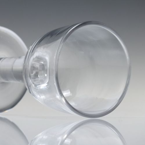 GEORGIAN PLAIN STEM FIRING GLASS C1750 - ADDITIONAL PHOTO 4