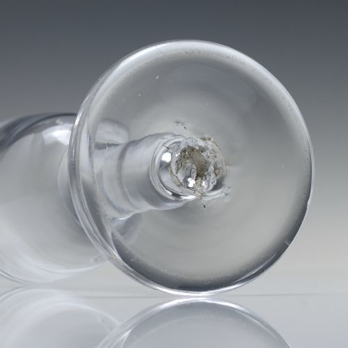 GEORGIAN PLAIN STEM FIRING GLASS C1750 - ADDITIONAL PHOTO 5