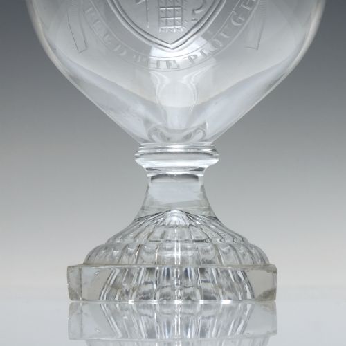 RARE GEORGIAN SPEED THE PLOUGH GLASS RUMMER C1800 - ADDITIONAL PHOTO 2