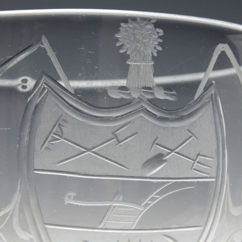 RARE GEORGIAN SPEED THE PLOUGH GLASS RUMMER C1800 - ADDITIONAL PHOTO 5