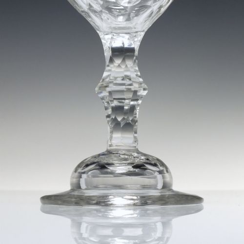 GEORGIAN FACET CUT GLASS SWEETMEAT C1780 - ADDITIONAL PHOTO 2