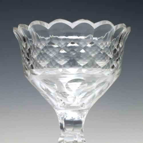 GEORGIAN FACET CUT GLASS SWEETMEAT C1780 - ADDITIONAL PHOTO 3