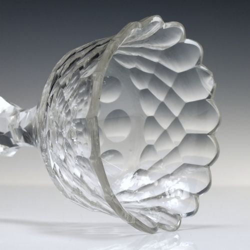 GEORGIAN FACET CUT GLASS SWEETMEAT C1780 - ADDITIONAL PHOTO 4
