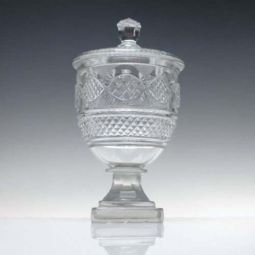 GEORGIAN GLASS COVERED PRESERVE JAR C1820 - ADDITIONAL PHOTO 1