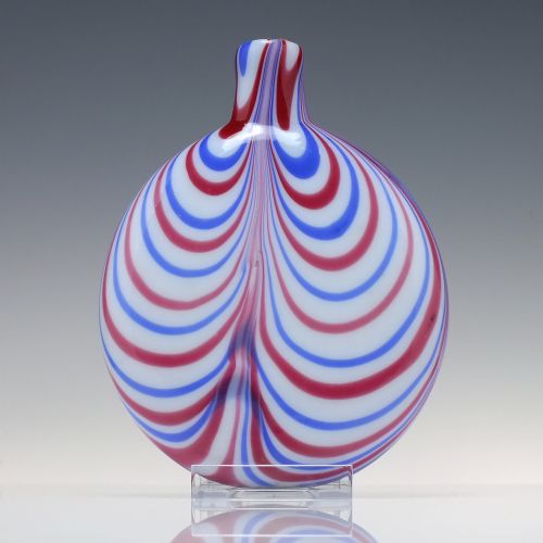 19TH CENTURY NAILSEA GLASS FLASK C1830 - ADDITIONAL PHOTO 2