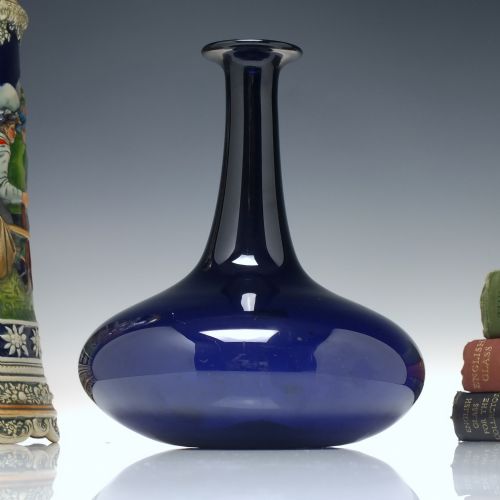 georgian bristol blue glass mell decanter c1830 - CATEGORY: ANTIQUE GLASS - DATED 1800