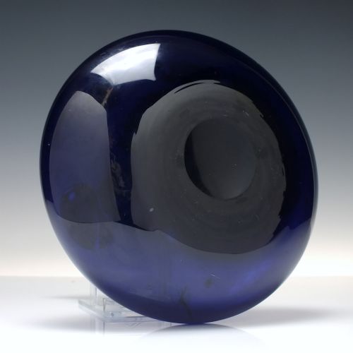 GEORGIAN BRISTOL BLUE GLASS MELL DECANTER C1830 - ADDITIONAL PHOTO 1