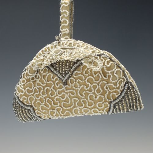 ART NOUVEAU BEADED CLUTCH PURSE C1920 - ADDITIONAL PHOTO 2