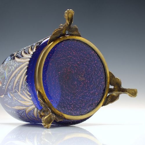 PAIR MOSER POLYCHROMATIC ENAMELLED 19TH CENTURY VASES C1890 - ADDITIONAL PHOTO 7
