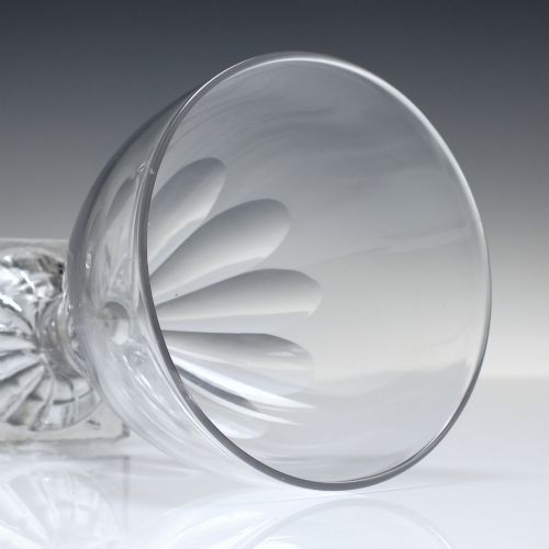 GEORGIAN LEMON SQUEEZER GLASS RUMMER C1800 - ADDITIONAL PHOTO 3