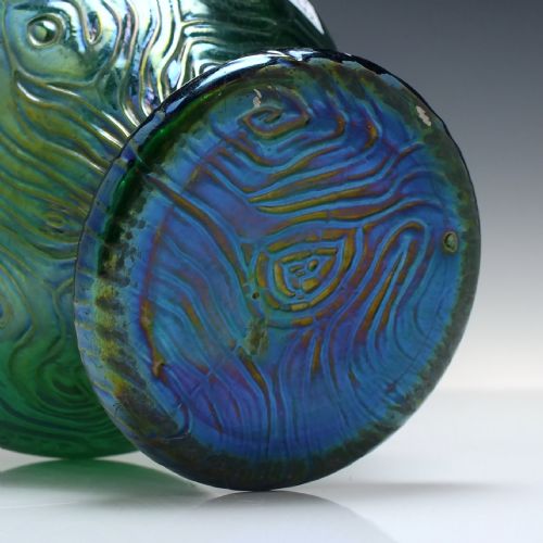 LOETZ IRIDESCENT SPIRALOPTISCH GREEN VASE C1905 - ADDITIONAL PHOTO 4