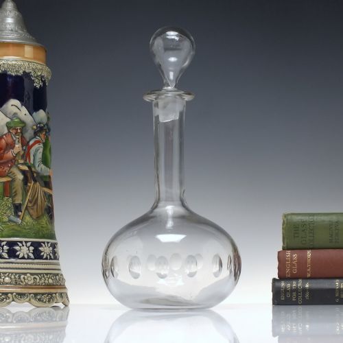 victorian shaft and globe glass decanter c1880 - CATEGORY: ANTIQUE GLASS - DATED 1880