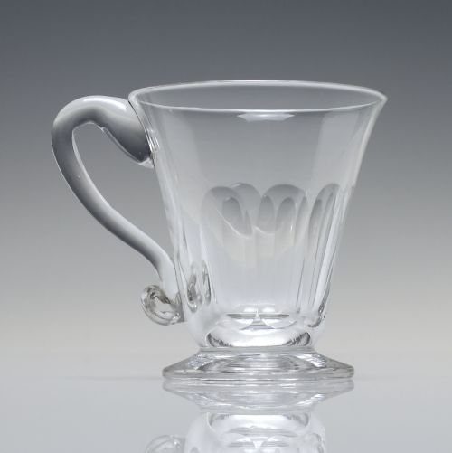 PAIR ANTIQUE GEORGIAN CUSTARD CUP GLASSES C1820 - ADDITIONAL PHOTO 3
