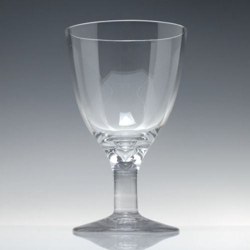 LARGE ANTIQUE 18TH CENTURY PLAIN STEM WINE GOBLET C1750 - ADDITIONAL PHOTO 1