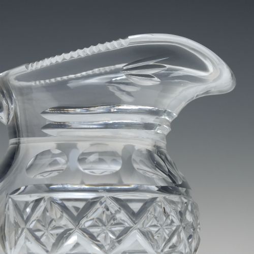 ANTIQUE 19TH CENTURY CUT GLASS CREAM JUG C1820 - ADDITIONAL PHOTO 3