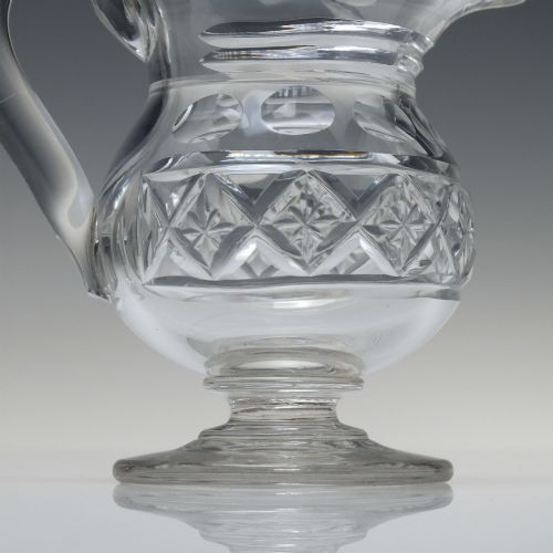 ANTIQUE 19TH CENTURY CUT GLASS CREAM JUG C1820 - ADDITIONAL PHOTO 4