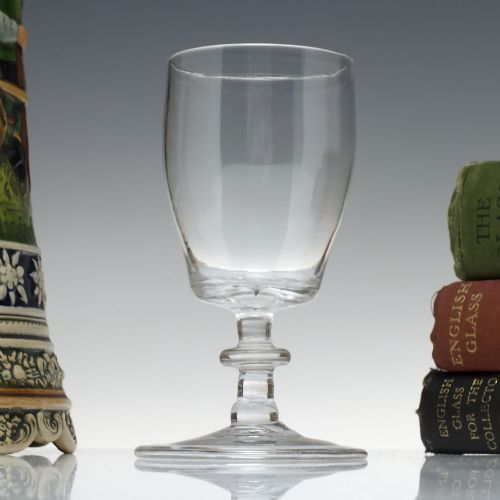 rare 18th century incurved bucket bowl ale glass c1760 - CATEGORY: ANTIQUE GLASS - DATED 1750