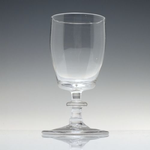 RARE 18TH CENTURY INCURVED BUCKET BOWL ALE GLASS C1760 - ADDITIONAL PHOTO 1