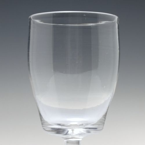RARE 18TH CENTURY INCURVED BUCKET BOWL ALE GLASS C1760 - ADDITIONAL PHOTO 2