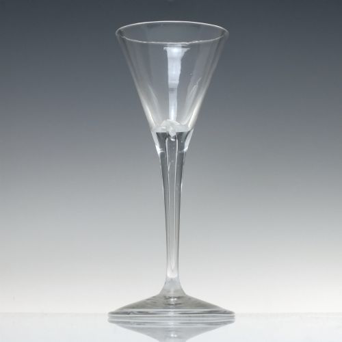 ANTIQUE 18TH CENTURY TOASTING GLASS C1740 - ADDITIONAL PHOTO 1