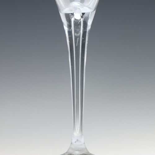 ANTIQUE 18TH CENTURY TOASTING GLASS C1740 - ADDITIONAL PHOTO 2