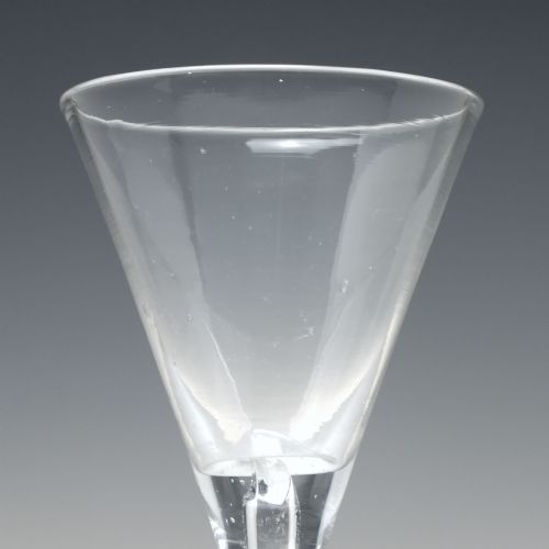ANTIQUE 18TH CENTURY TOASTING GLASS C1740 - ADDITIONAL PHOTO 4