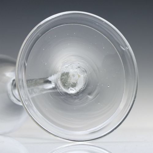 ANTIQUE 18TH CENTURY TOASTING GLASS C1740 - ADDITIONAL PHOTO 6