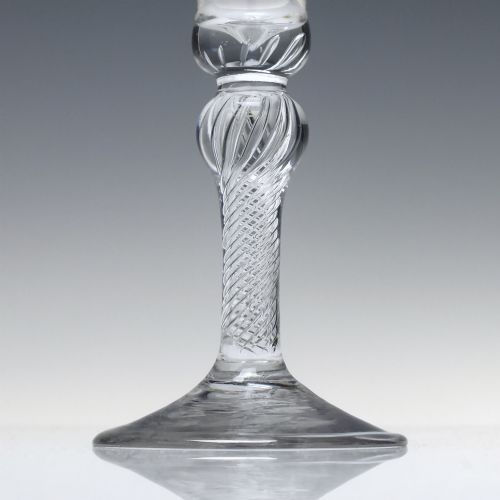 ANTIQUE 18TH CENTURY AIR TWIST WINE GLASS C1750 - ADDITIONAL PHOTO 2