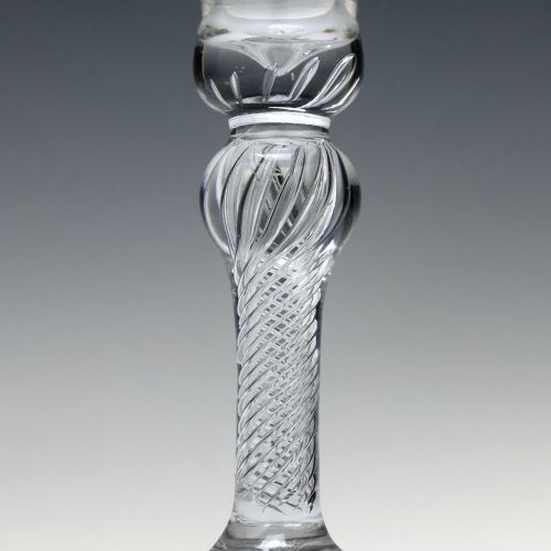 ANTIQUE 18TH CENTURY AIR TWIST WINE GLASS C1750 - ADDITIONAL PHOTO 4