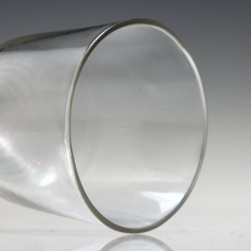 ANTIQUE GEORGIAN DOUBLE SERIES OPAQUE TWIST WINE GLASS C1760 - ADDITIONAL PHOTO 5