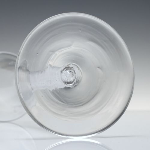 ANTIQUE OPAQUE TWIST CHAMPAGNE GLASS C1760 - ADDITIONAL PHOTO 4