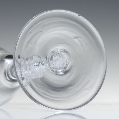 18TH CENTURY SINGLE SERIES AIR TWIST WINE GLASS C1750 - ADDITIONAL PHOTO 4
