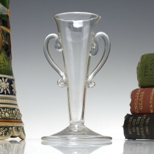rare georgian double handled syllabub glass c1740 - CATEGORY: ANTIQUE GLASS - DATED 1750